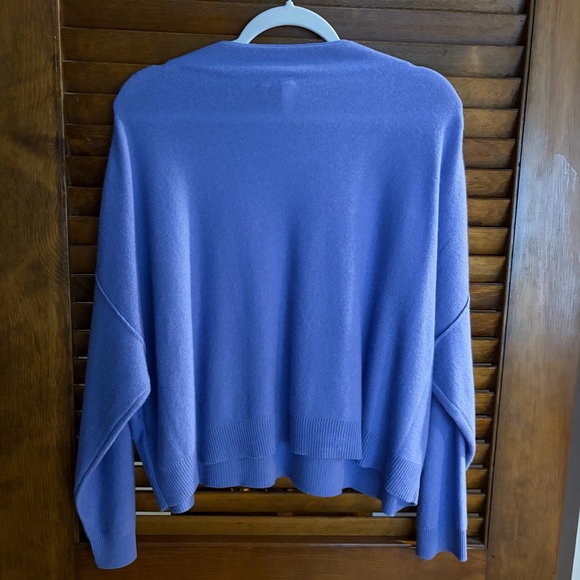 Anthropologie Pilcro 100% Cashmere Sweater Lavender Blue • Size Petite L - Picture 2 of 4